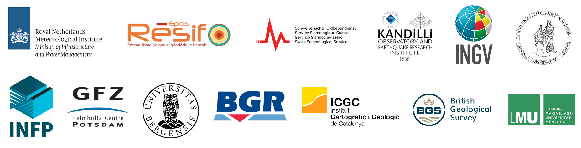Logos of participating organisations